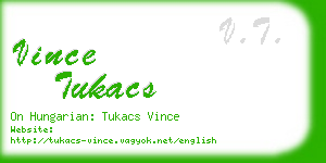 vince tukacs business card